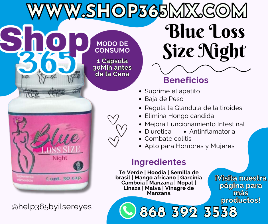 Lipotalla Blue Loss Size más Nigth y Cafe