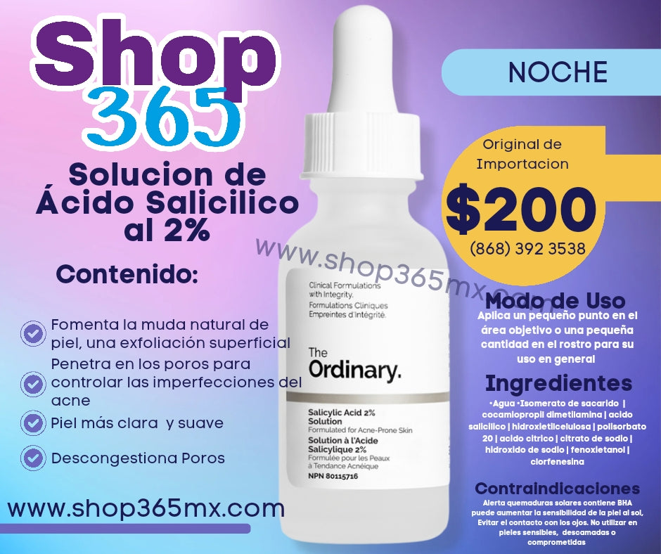 Salicylic Ácid 2% Solution The Ordinary