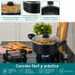 Mainstays Juego de utensilios de cocina antiadherentes de 7 piezas, color negro