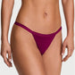 💜 Victoria’s Secret Tanga Thong con Cintura Logo – Color Vino