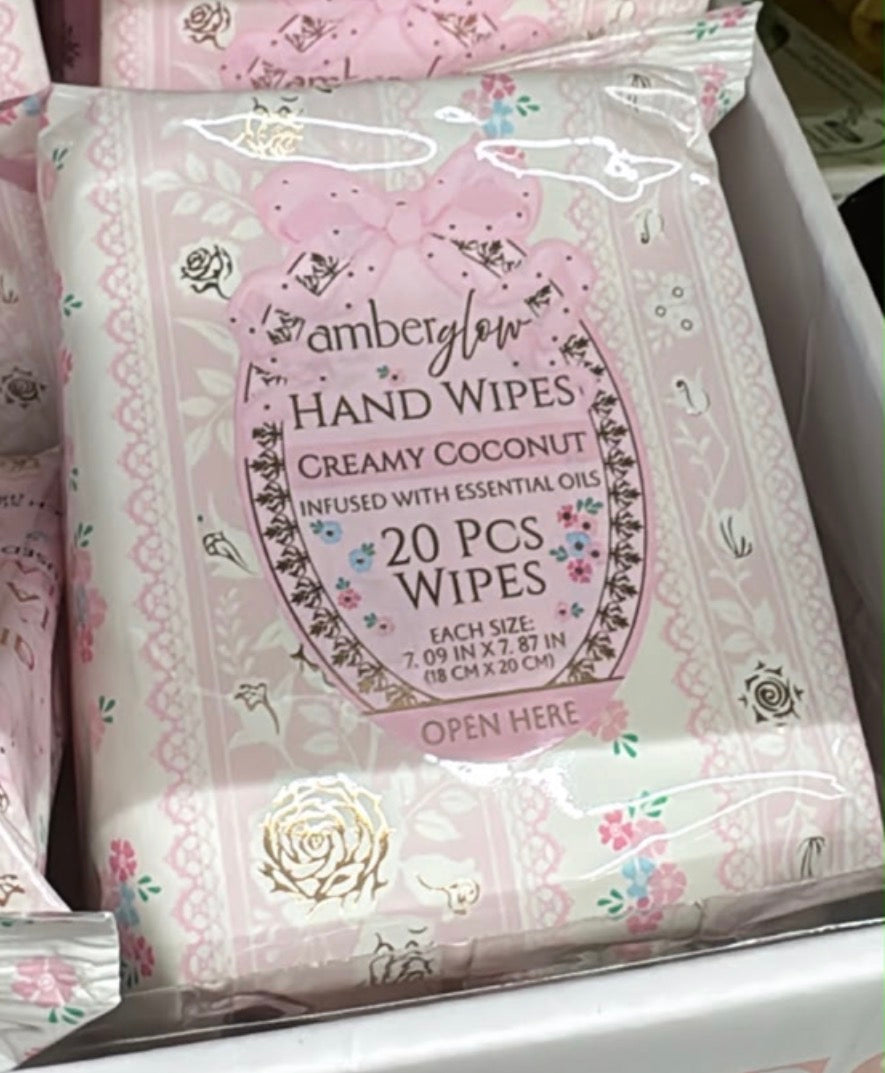 Amber glow Hand wipes