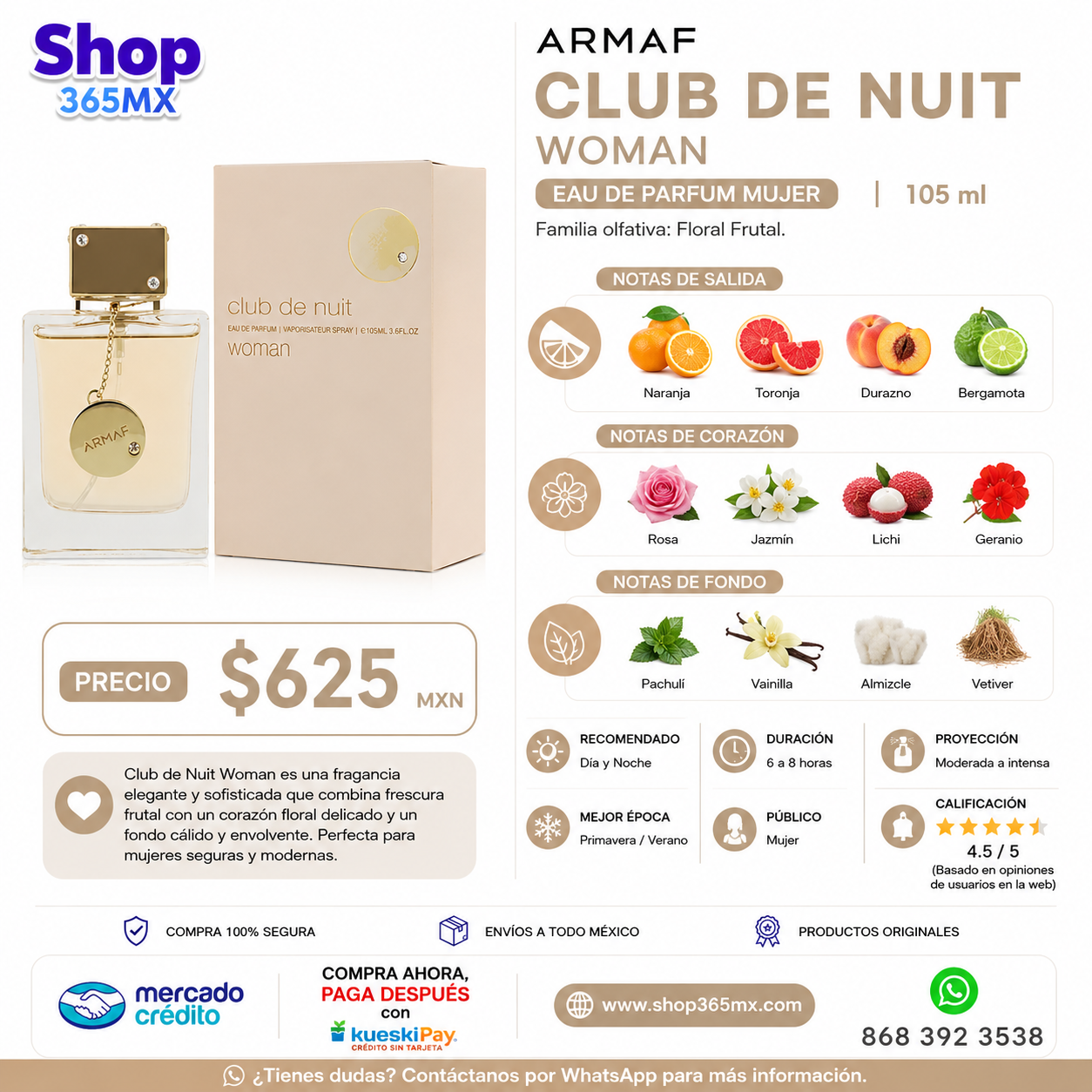 Armaf Club de Nuit Woman EDP M 105ML
