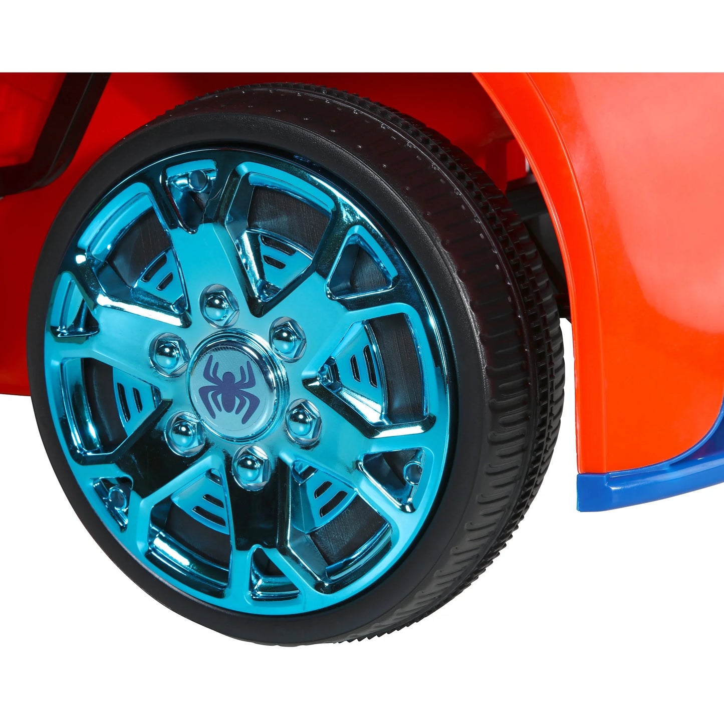 Súper Auto Spider-Man de 6 V, Correpasillos a Batería con Luces y Sonidos, de Dynacraft