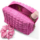 Cosmetiquera PINK Victoria’s Secret Top-Zip Makeup Bag Pink Bloom Rosa