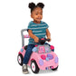 Radio Flyer Auto Creativo 3 en 1 Push Walker & Ride-on con Funciones Interactivas, Rosa
