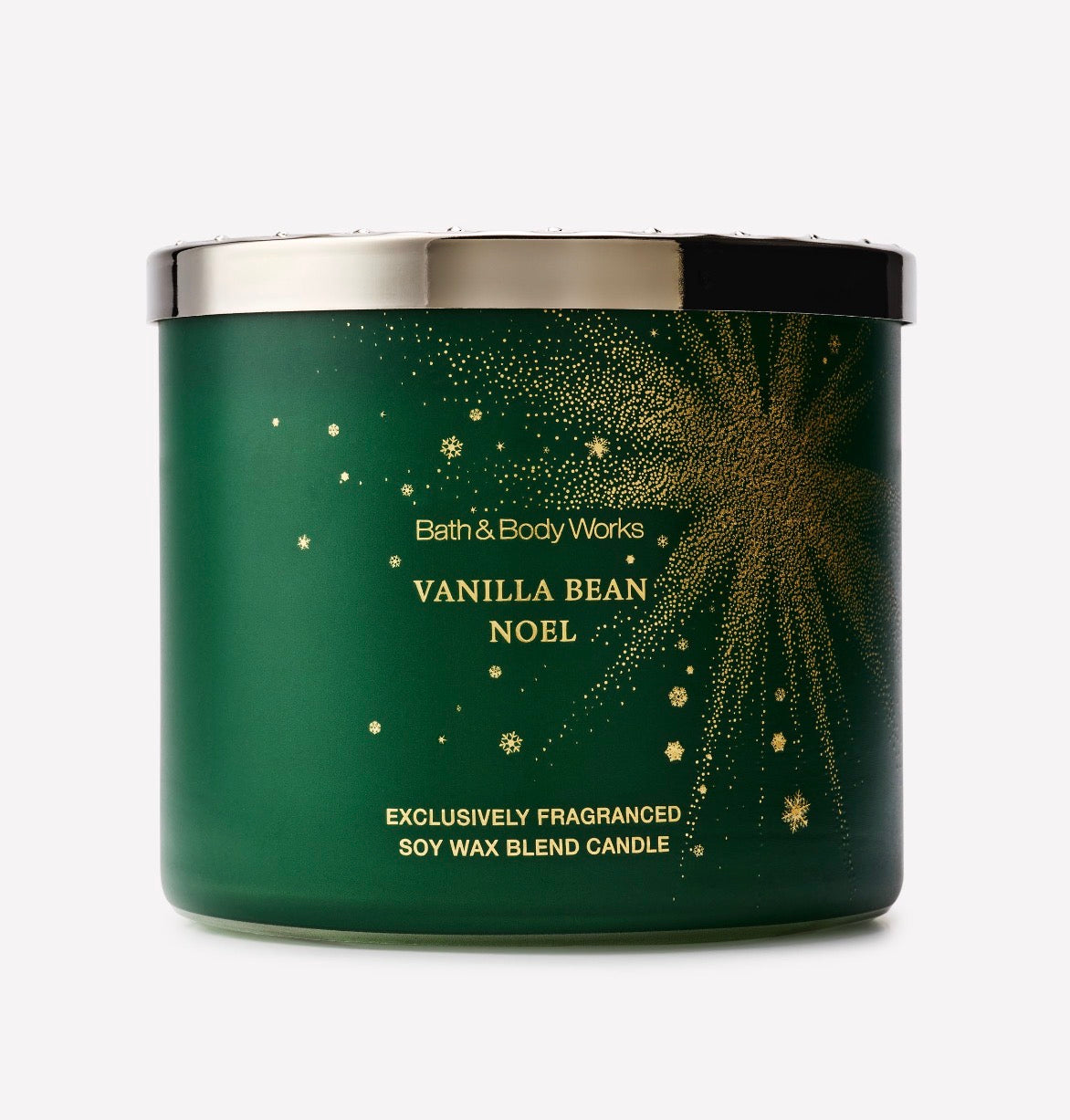 Bath & Body Works Vanilla Bean Noel – Vela Aromática de 3 Mechas 411 g