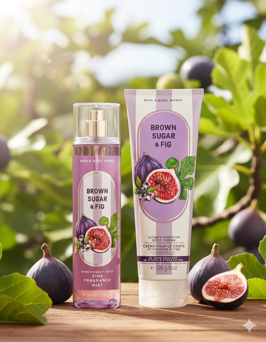 Set Bath & Body Works: Brown Sugar & Fig (Mist + Crema Corporal)