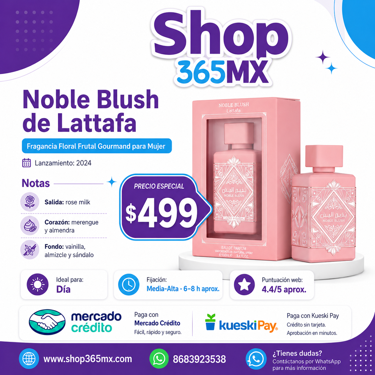LATTAFA Bade’e Al Oud Noble Blush EDP M 100ML