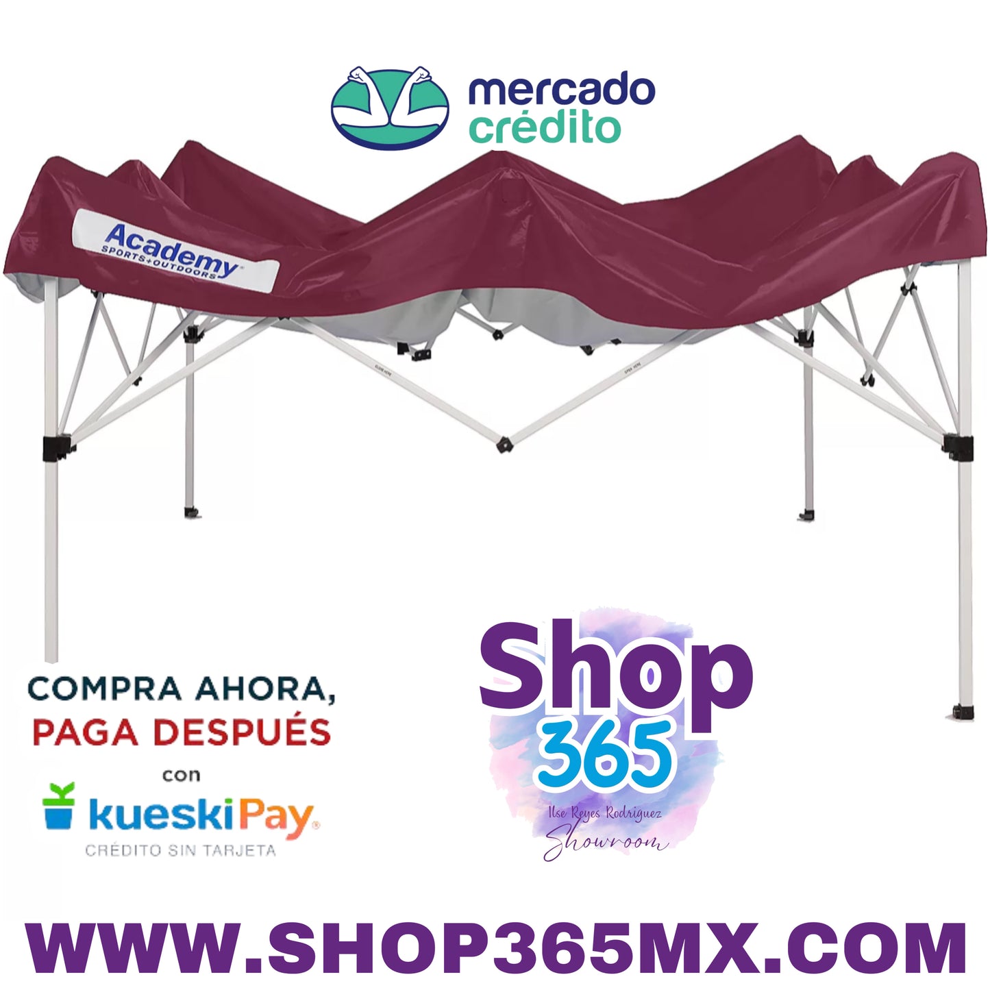 El toldo con patas inclinadas Easy Shade de 3 m x 3 m de Academy Sports + Outdoors