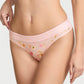 Victoria’s Secret Floral Logo Waist Thong – Tanga Rosa con Estampado Floral