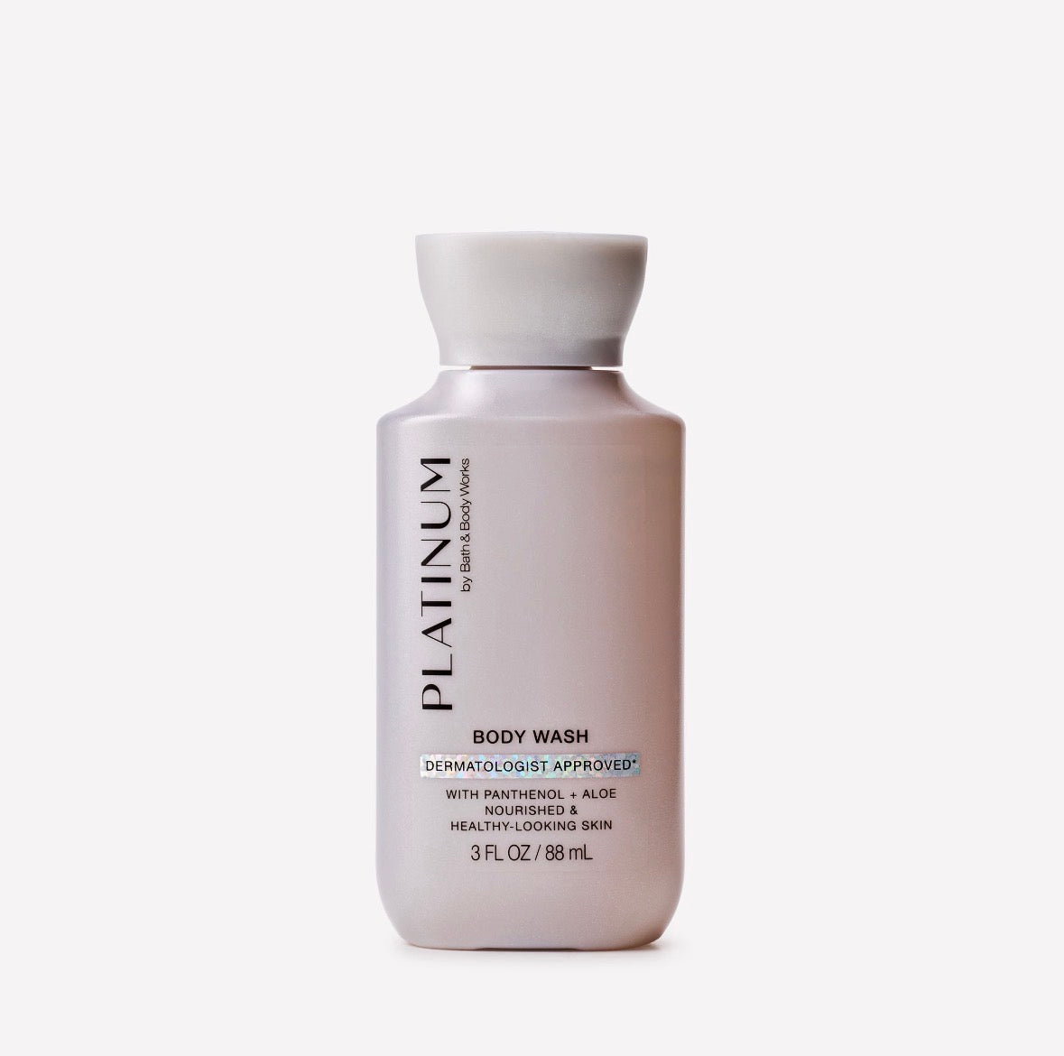Bath & Body Works Platinum Mini Body Wash 88 ml | Gel de Baño Floral Cálido