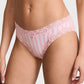 Victoria’s Secret Lace-Trim Stripe Bikini Panty – Rosa y Blanco 🎀
