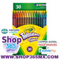 Lápices de colores Crayola Twistables, útiles escolares, útiles para maestros, 30 quilates, regalos, niño principiante