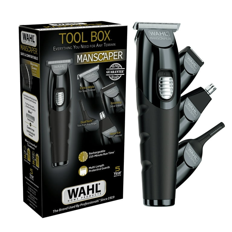 Wahl Manscaper Caja de Herramientas Recortadora Recargable para Recortar, Afeitar y Detallar para Hombre - 3024523