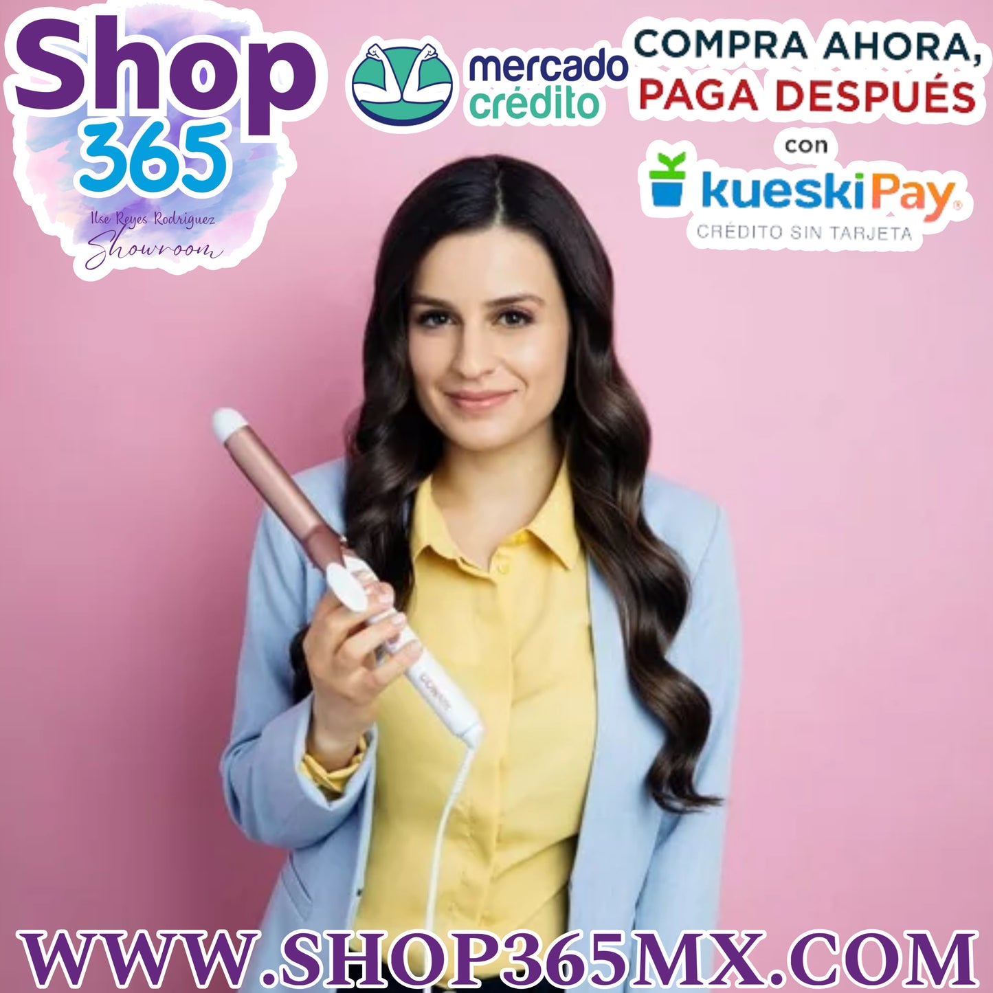 Conair Rizos de Cerámica Doble 1.0 Pulgadas, Oro Rosa, CD701GN