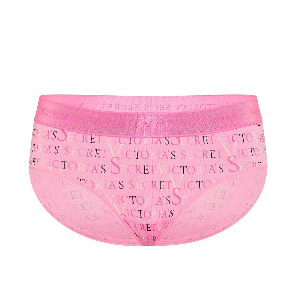 Victoria’s Secret Bikini Panty Rosa con Estampado Logo All Over