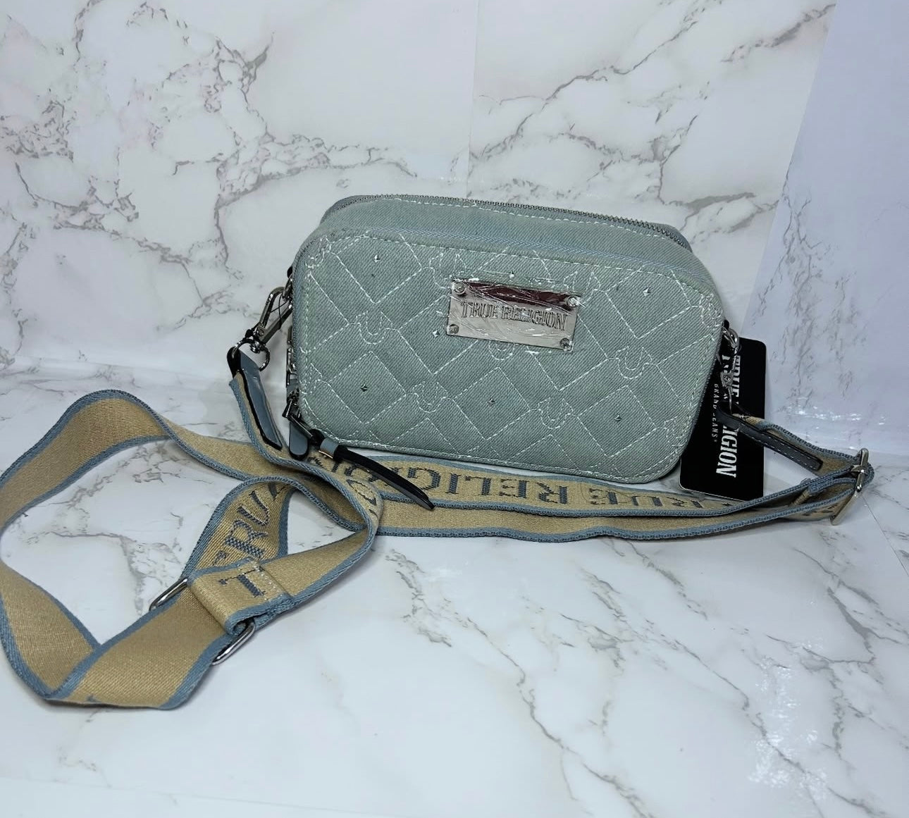 Bolsa Crossbody True Religion – Mezclilla claro ORIGINAL
