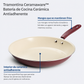 Tramontina Ceramaware Juego de 3 Sartenes para Freír Antiadherentes de Cerámica (8 Pulgadas, 9.5 Pulgadas y 11 Pulgadas) Vino