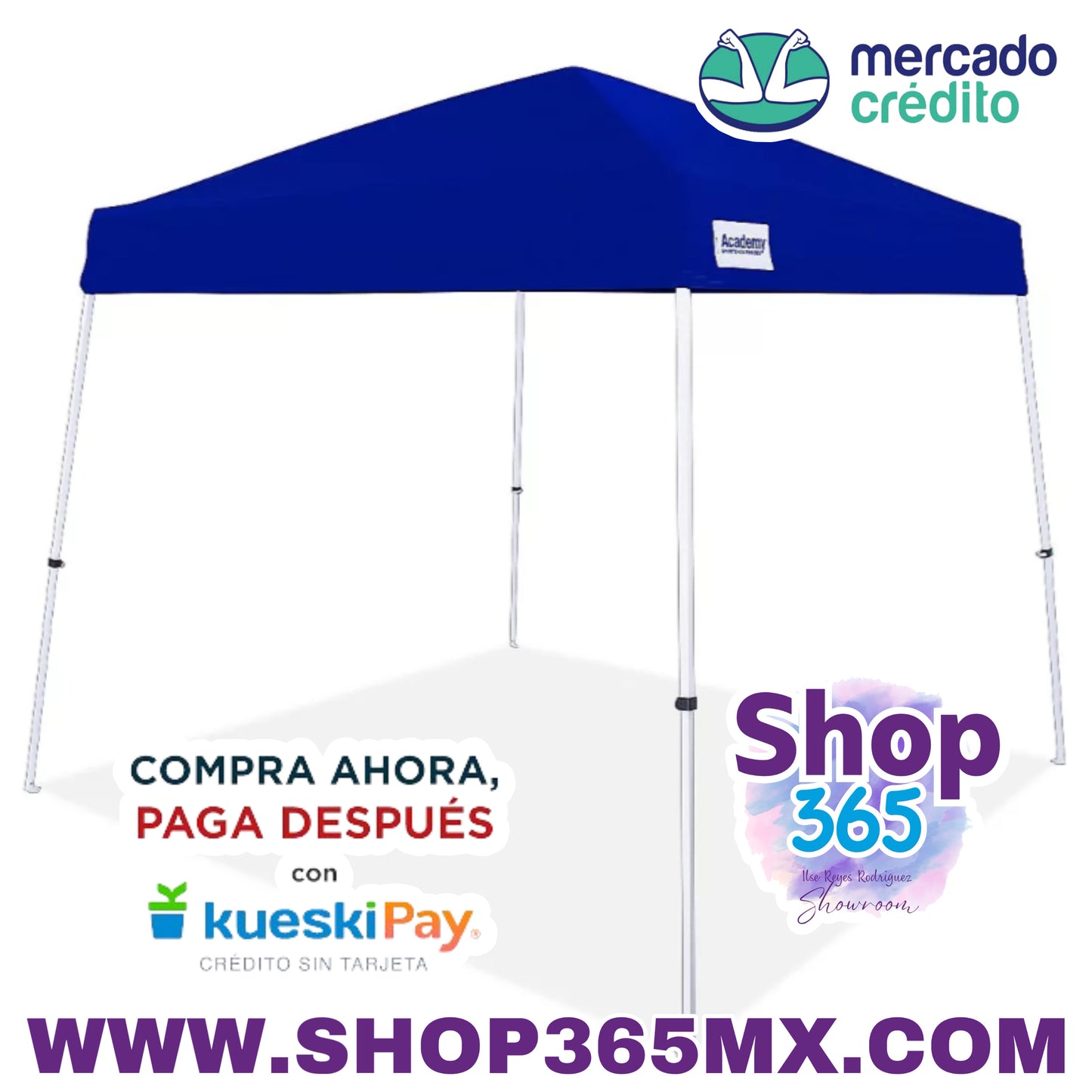 El toldo con patas inclinadas Easy Shade de 3 m x 3 m de Academy Sports + Outdoors