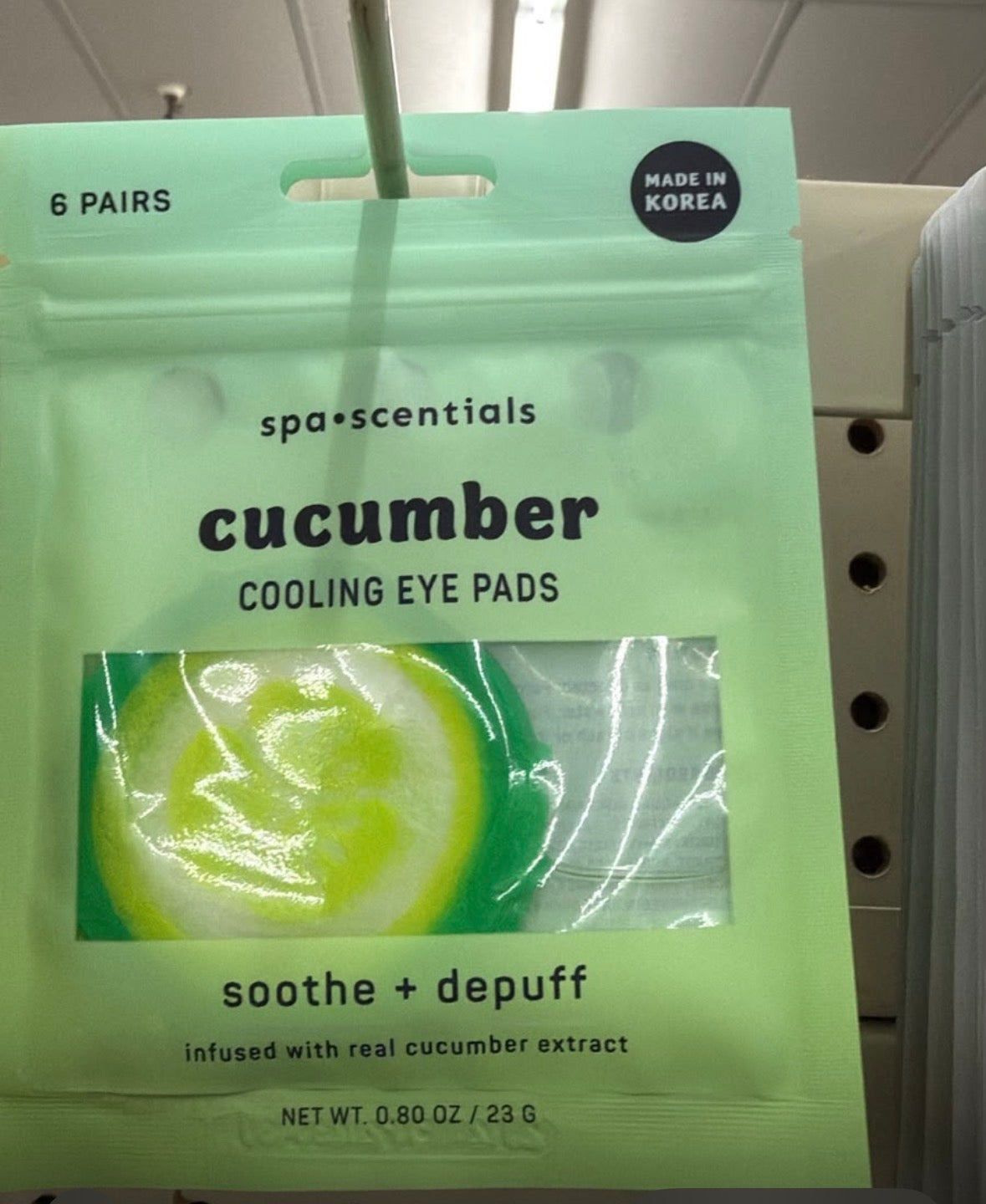 Spa scentials Cucumber cooling eye pads