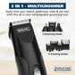 Wahl Barba Recargable Todo en uno, Bigote, Recortador de Detalles para Hombre, Negro, 05644