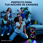 OKKO Altavoz Bluetooth Portátil Sonic Bass V4: Altavoz Inalámbrico para Fiestas con Graves Profundos, Altavoz Karaoke con Puerto para Micrófono, Luces LED, Altavoz Recargable Portátil para Exteriores