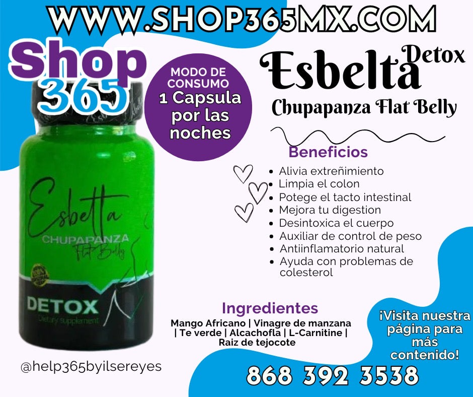 Esbelta Detox Chupapanza Flat Belly