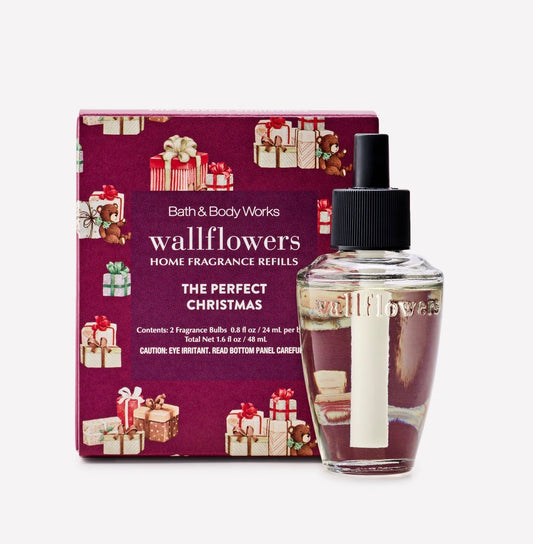 🎄✨ Bath & Body Works Wallflowers The Perfect Christmas – Pack de 2 Repuestos Aromáticos
