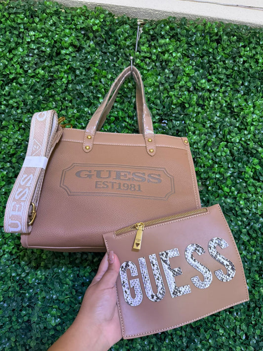 Bolsa Guess café