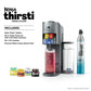 Ninja Thirsti Sistema de Bebidas Kit de Bebidas de Personalización Completa y Brillante con Bote de CO2, Sabores y Depósito de 48 Oz, WC1000, Gris