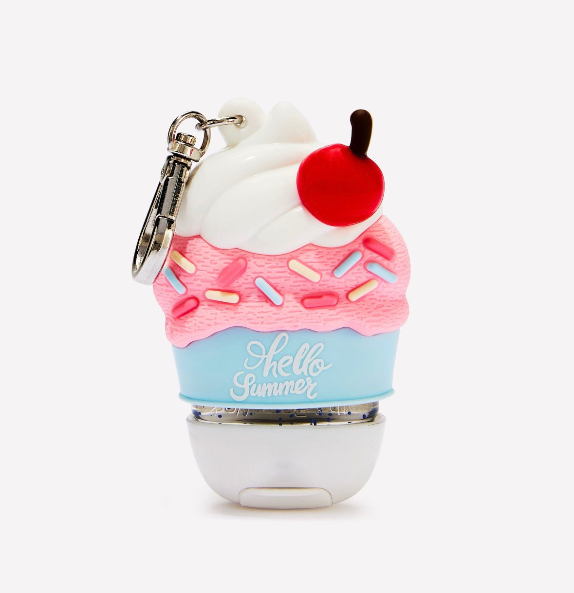 Bath & Body Works Porta PocketBac ice Cream Hello Summer – Holder con Llavero 🧁🍒