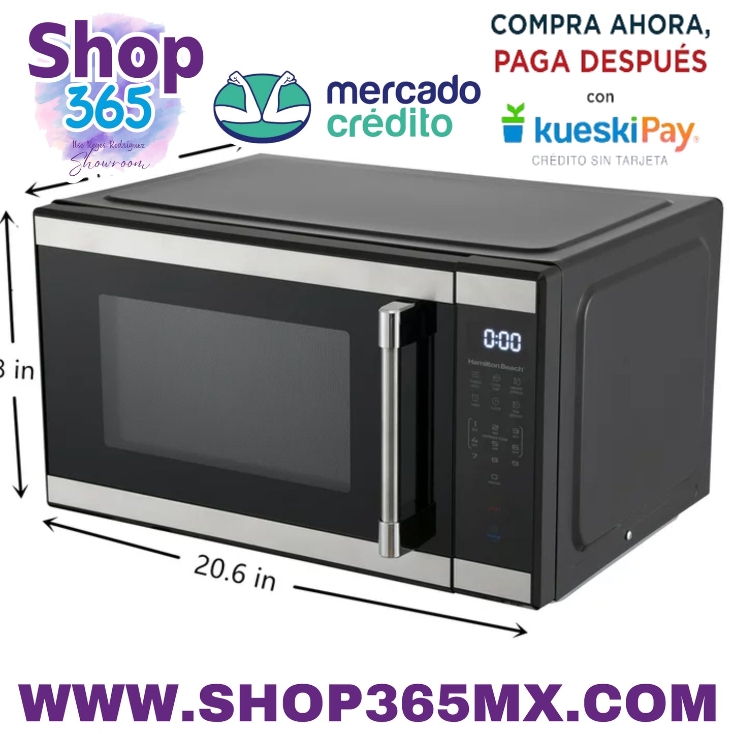 Hamilton Beach 1.1 MWO BSS Horno de microondas Acero inoxidable