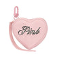 PINK Heart Pouch Keychain Charm – Dollhouse & Black Script