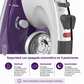 BLACK+DECKER Professional Steamer with Stainless Steel Sole and Extra Long Cord, Purple, IR1350S