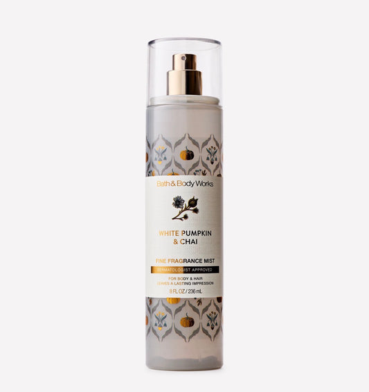 White Pumpkin & Chai Fine Fragrance Mist Bath & Body Works 236 ml