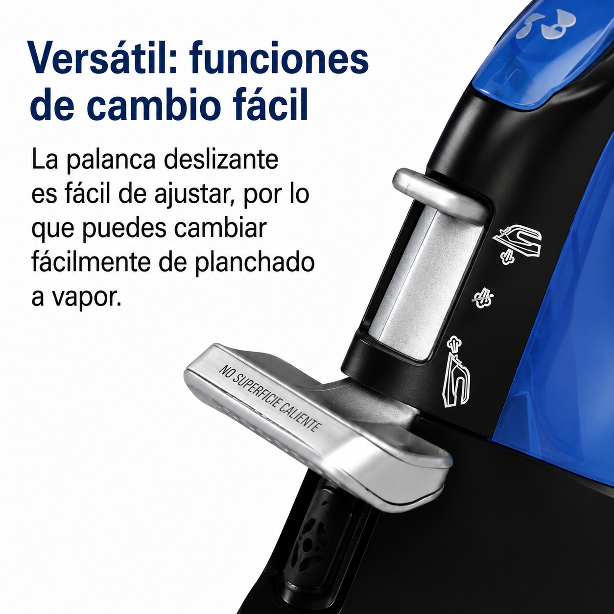 Hamilton Beach Plancha y Vaporizador 2 en 1, Negro y Plateado, Modelo 14525