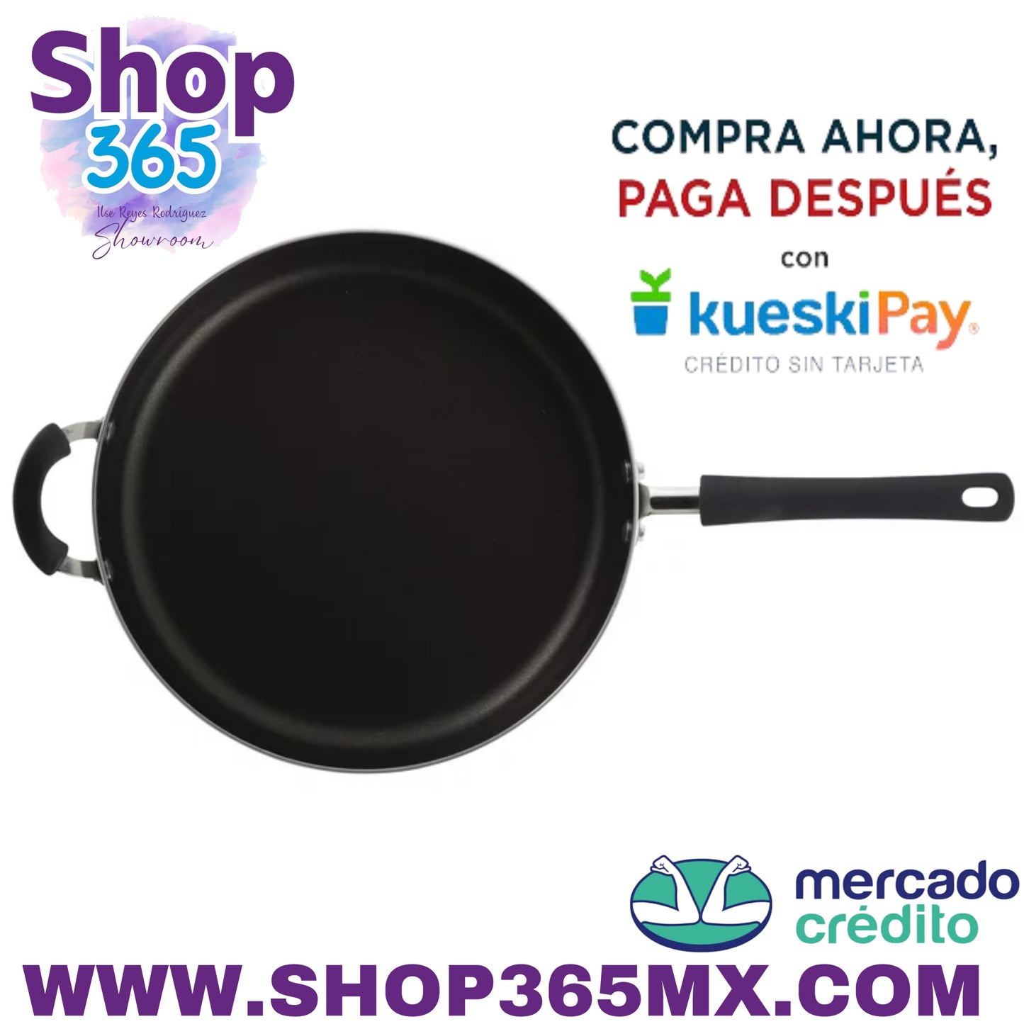 Farberware Olla gigante cubierta antiadherente de aluminio de fácil limpieza, 6 cuartos, color negro