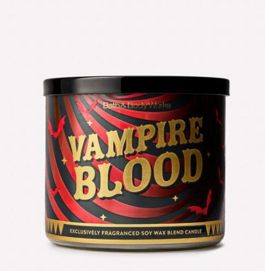 Bath & Body Works Vampire Blood Vela Aromática de 3 Mechas