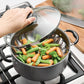 Juego de utensilios de cocina antiadherentes Tramontina Primaware de 18 piezas, negro