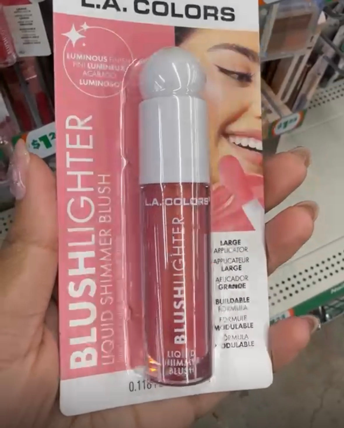 LA Colors Blushlighter liquid shimmer blush