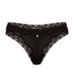 Panty Negro con Encaje y Lunares – Corte Tanga Femenino Victoria’s Secrets