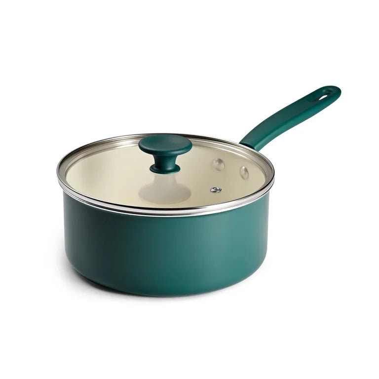 Tramontina Ceramaware 20-Piece Ceramic Nonstick Cookware Set , Green