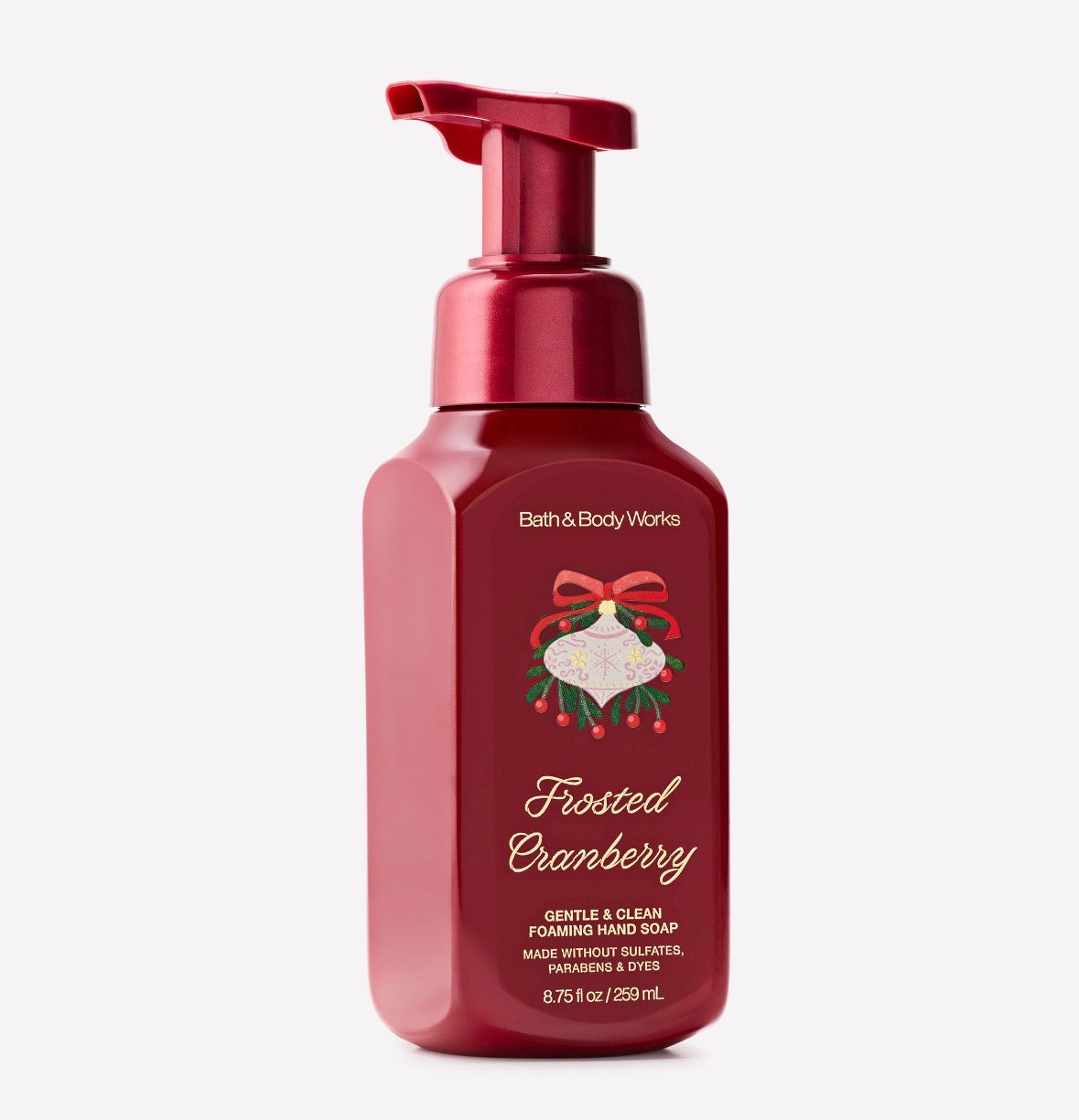 🍒 Bath & Body Works Frosted Cranberry Jabón de Manos en Espuma 259 ml