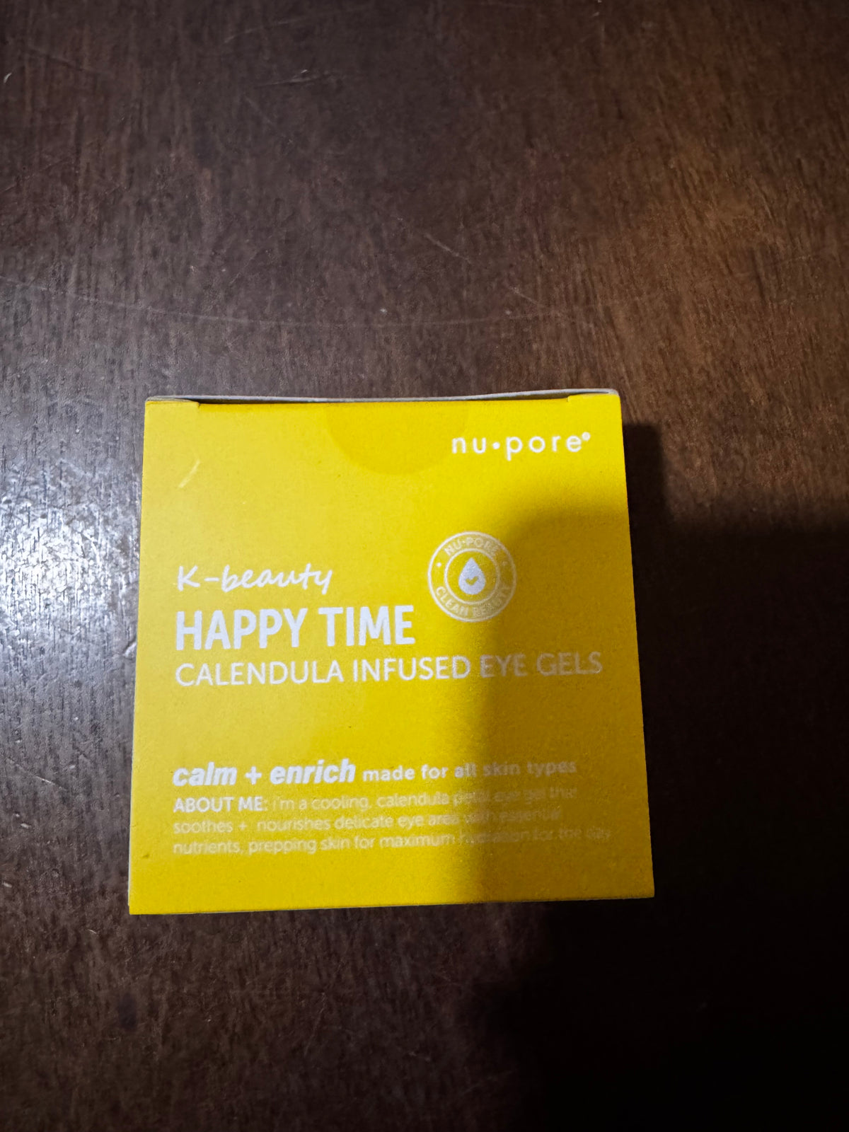 Nu Pore K-Beauty Happy time Caléndula Infused Eye Gel