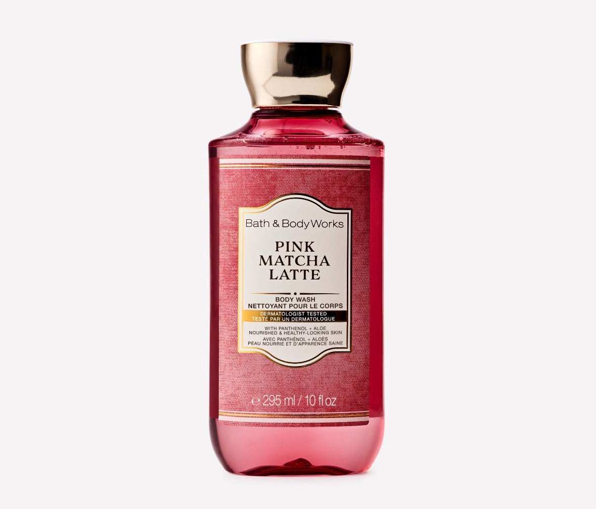 Bath & Body Works Pink Matcha Latte | Gel de Baño Corporal Body Wash 295 ml