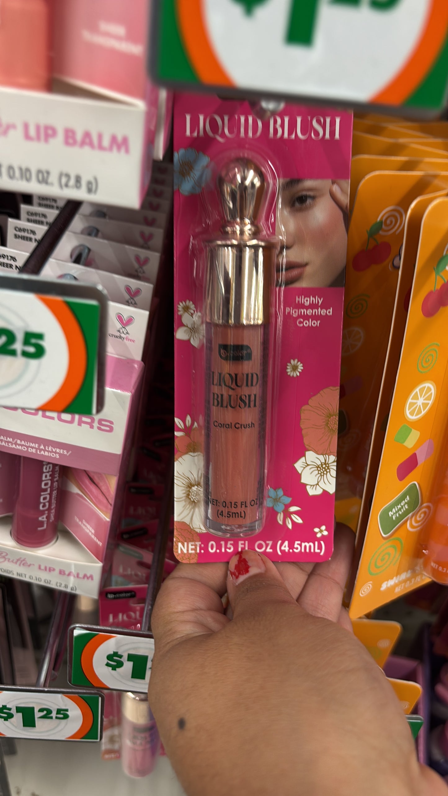 Liquid Blush Coral Crush B color