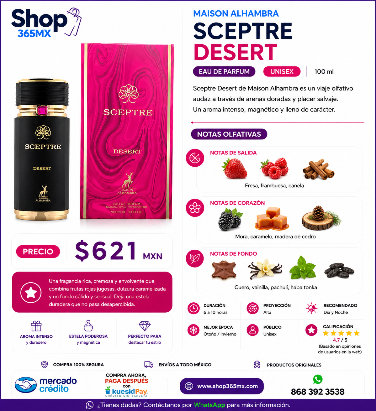 Maison Alhambra Sceptre Desert EDP U 100ML