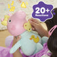 Peppa Pig Juega Oinks + Acurruca la Muñeca Interactiva Baby Evie con Accesorios, Más de 20 Sonidos, Más de 3