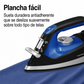 Hamilton Beach Plancha y Vaporizador 2 en 1, Negro y Plateado, Modelo 14525