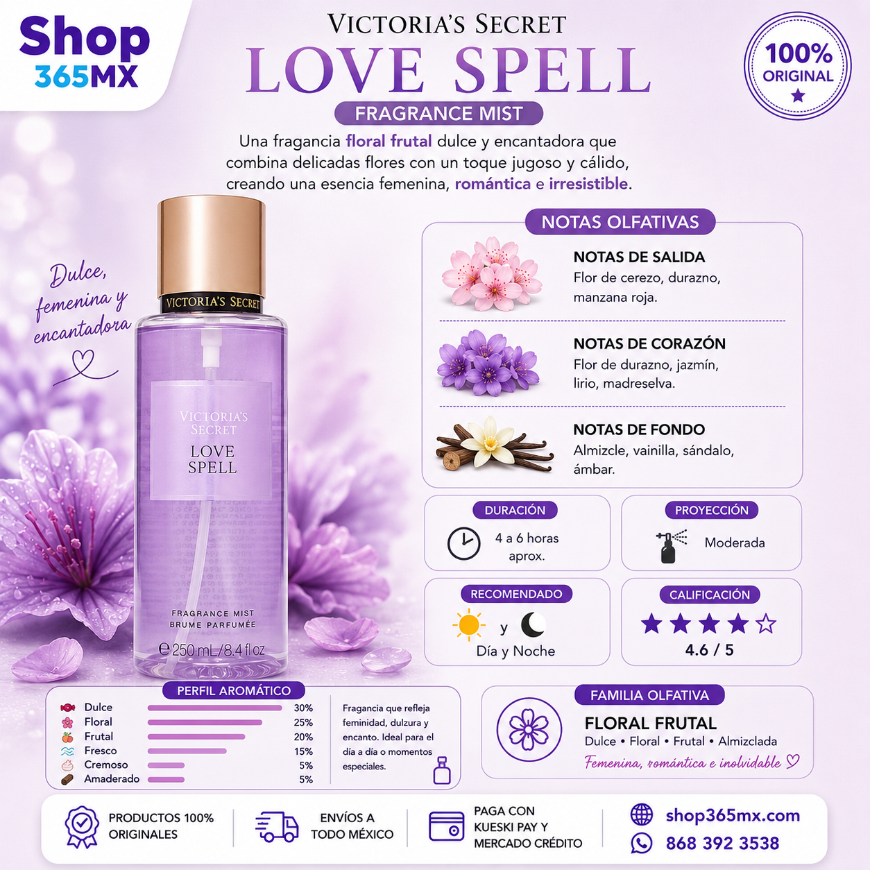 Body Mist Love Spell Victoria’s Secret